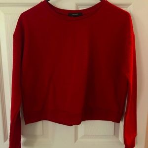 A red long sleeve shirt